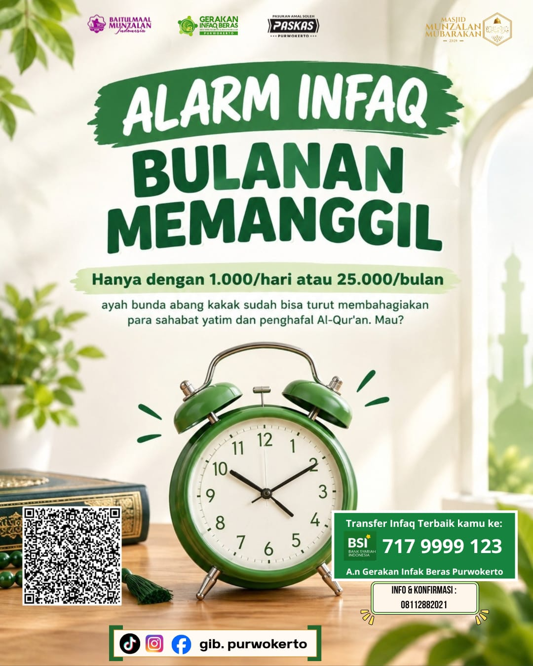 Alarm Infaq Bulanan Memanggil